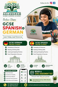 AALAMARAM GLOBAL LEARNING ACADEMY-GCSE SPANISH and GERMAN ONLINE CLASSES