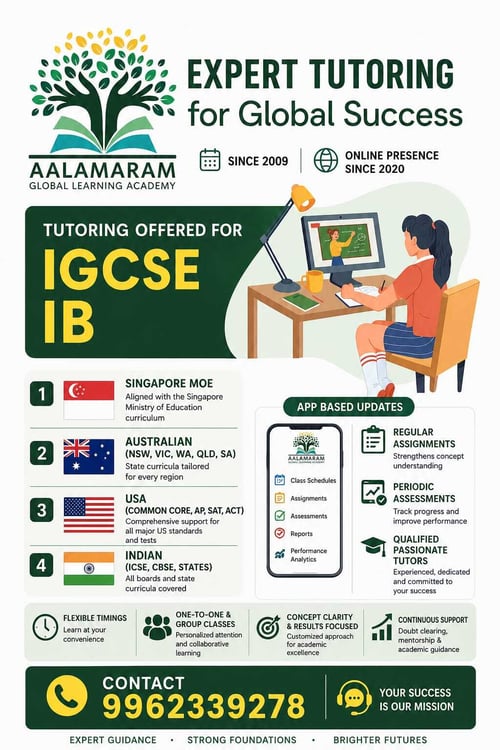 Aalamaram Global Learning Academy-Expert Tutoring for IGCSE and IB