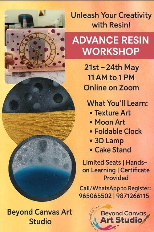Beyond Canvas Art Studio-Advance Resin Workshop