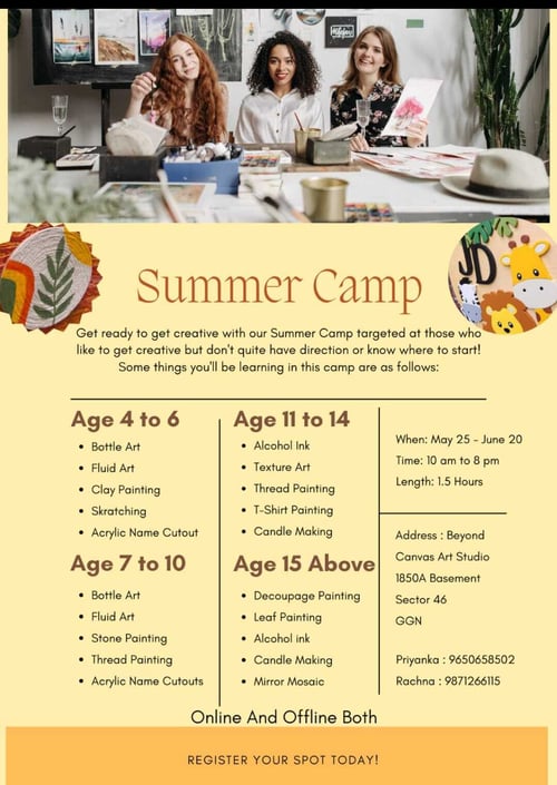 Beyond Canvas Art Studio-Summer Camp