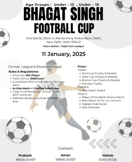 Bhagat Singh Football Academy-Football Cup