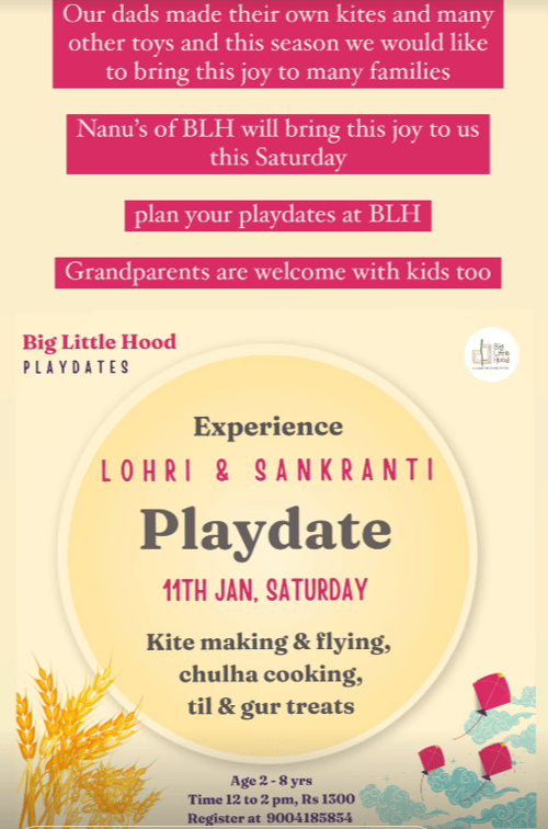 Big Little Hood-Lohri and Sankranti Playdate