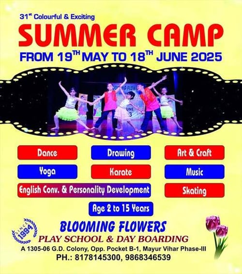 Blooming Flowers Play School-Summer Camp 2025