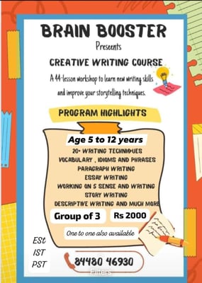 Brain Booster Academy-Creative Writing Course