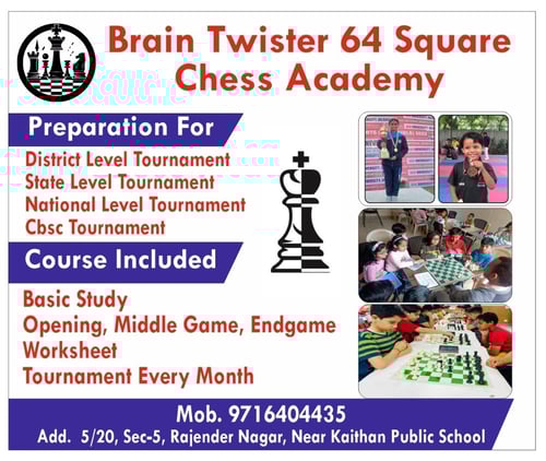 Brain Twister 64 Squre Chess Academy-Chess Classes