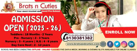 Brats n Cuties-Admission Open 2025-2026