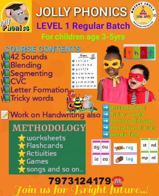Brightsouls Preschool-Jolly Phonics Level 1 Regular Batch