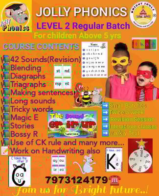 Brightsouls Preschool-Jolly Phonics Level 2 Regular Batch