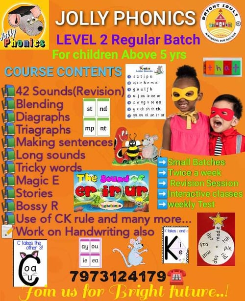 Brightsouls Preschool-Jolly Phonics Level 2 Regular Batch