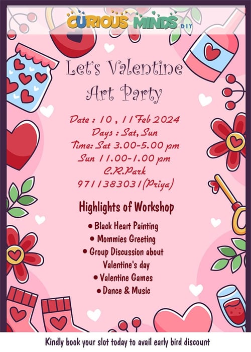 Curious Minds DIY-Valentine Art Party
