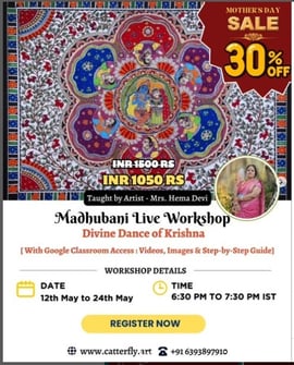 Catterfly Art and Culture-Madhubani Live Workshop