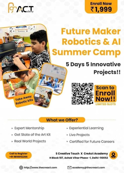 Creact Academy-Robotics and AI Summer Camp