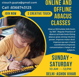 S Creative Touch-Abacus Classes