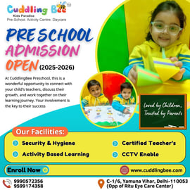 Cuddling Bee Preschool-Admission Open (2025-2026)