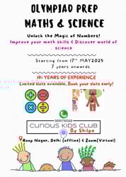 Curious Kids Club By Silpa Jain-Olympiad Prep Maths and Science