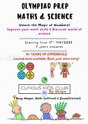 Curious Kids Club By Silpa Jain-Olympiad Prep Maths and Science