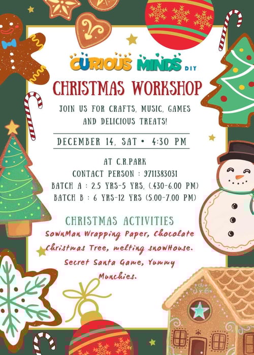 Curious Minds DIY-Christmas Workshop