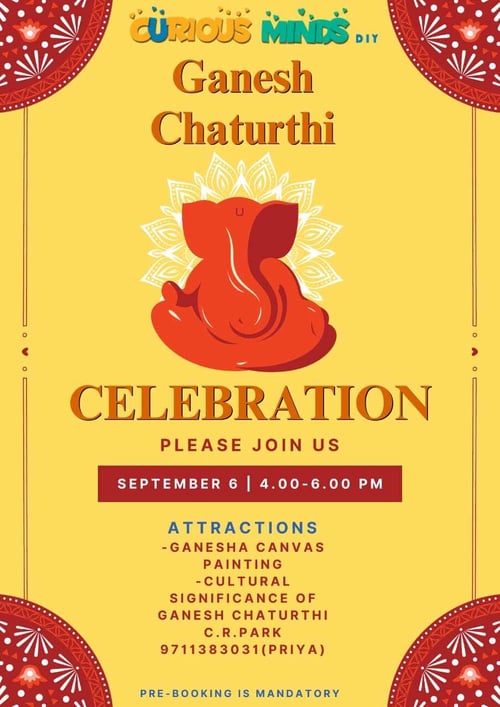 Curious Minds DIY- Ganesh Chaturthi Celebration