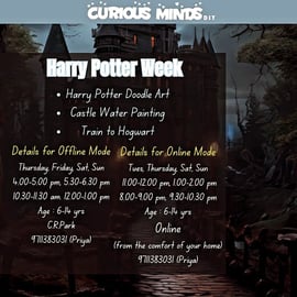 Curious Minds-Harry Potter Themed Workshop