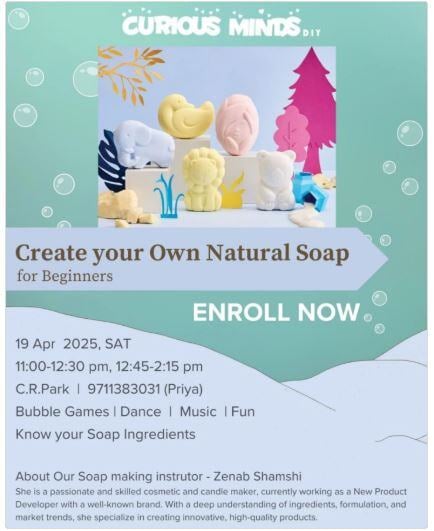 Curious Minds DIY Natural Soap Making Workshop