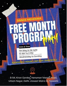 Dance Mehekma: FREE MONTH-LONG DANCE PROGRAM