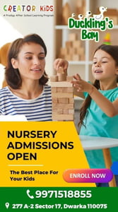 Ducklings Bay-Nursery Admissions Open