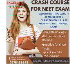 Excellent Tutorials-Crash Course for Neet Exam