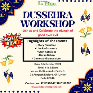 GD Goenka La Petite-Dussehra workshop