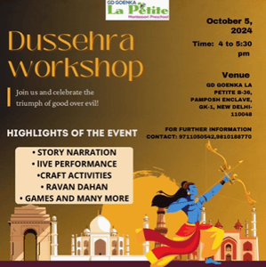 GD Goenka La Petite-Dussehra workshop