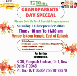 GD Goenka La Petite-Grandparents day special Programme