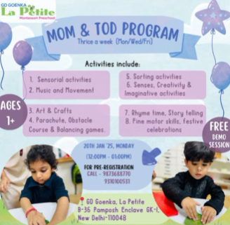 GD Goenka La Petite-Mom and Tod Program Demo class