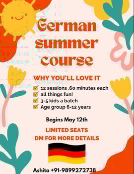 German Language Classes By Ashita W Talwar-German Summer Course