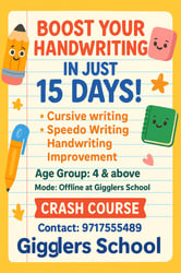 Gigglers-Handwriting Classes