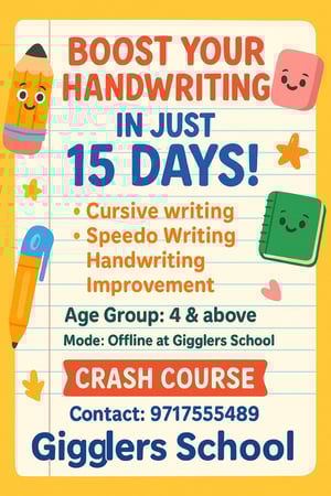 Gigglers-Handwriting Classes