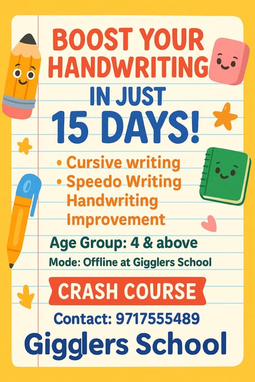 Gigglers-Handwriting Classes