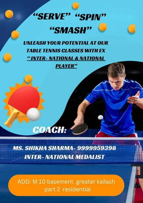 Exclusive Table Tennis Academy-Sports Classes