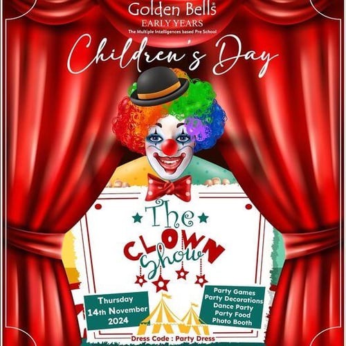 Golden Bells Pre school-Children's day (the Clown show)
