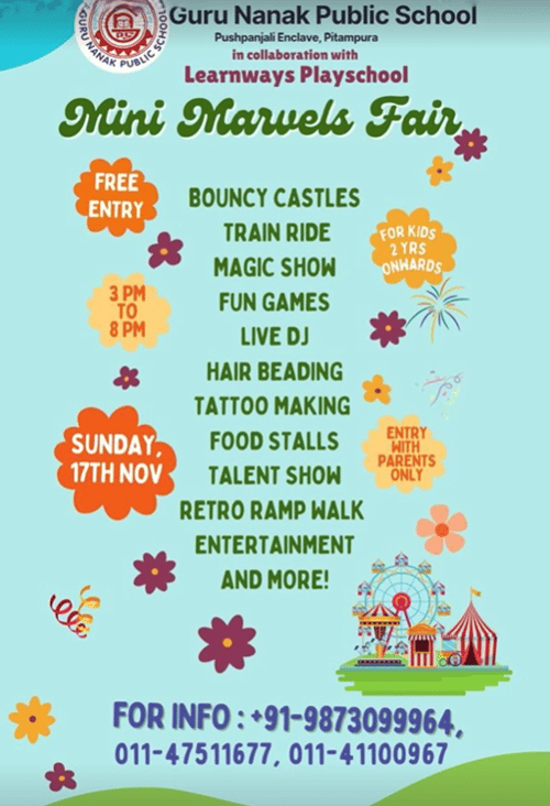 Guru Nanak Public School And Learn Ways Play School-Mini Marvels Fair