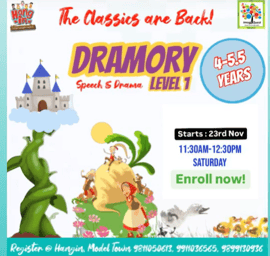 Hangin-Dramory speech & drama level 1 for kids