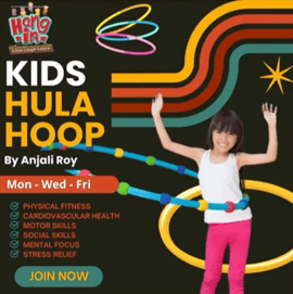 Hangin-Kids Hulahoop classes by anjali roy