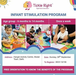 Hangin & Tickle Right- Infant Stimulation Program