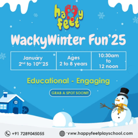 Happy Feet Play School-Wacky winter fun 2025