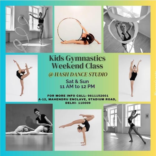 Hash Aerobics & Dance Studio-Gymnastics classes on  Weekdays for kids