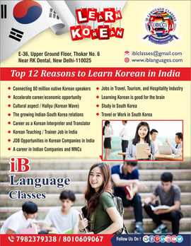 iB Language Classes Pvt.Ltd.-Korean Language Classes