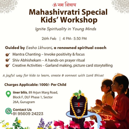 iiner bliis-Mahashivratri Special Kids Workshop