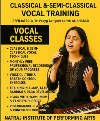 Natraj Institute of Performing Arts- Classical & Semi-Classical Vocal Training
