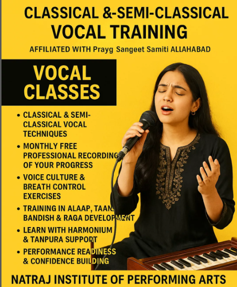 Natraj Institute of Performing Arts- Classical & Semi-Classical Vocal Training