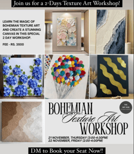 The Art Hub-Bohemian Texture Art Workshop