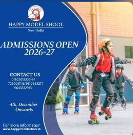 Happy Model School-Admissions Open 2026-27