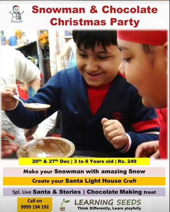 Learning Seeds-Snowman and Chocolate Christmas Party